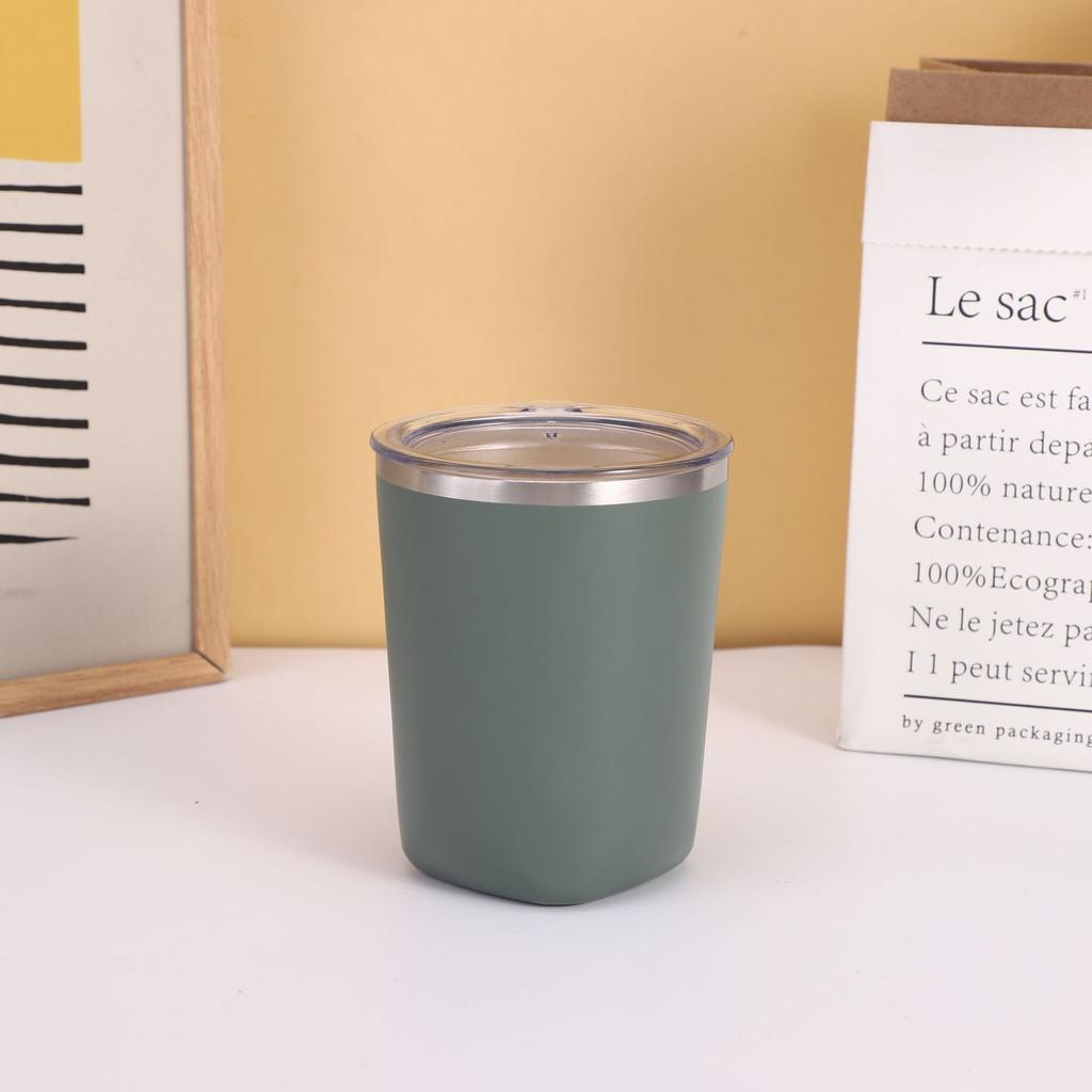 Высококачественная кофейная кружка из нержавеющей стали. Простая мини-портативная чашка для любителей кофе. Кружка для мужчин и женщин.