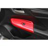 Car Glass Window Switch Lock Panel Trim For Honda Fit/Jazz 2014- Bright Red