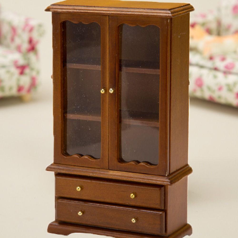 Wooden Miniature Furniture Model 1:12 Doll House Accessories Tiny Pretend Play Toy Toddlers