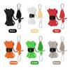 4/5m Camping Rope Tent Rope Tensioner Fastener Fixed Buckle Pulley Ratchet Hangers Lights Camping Awning Wind Rope