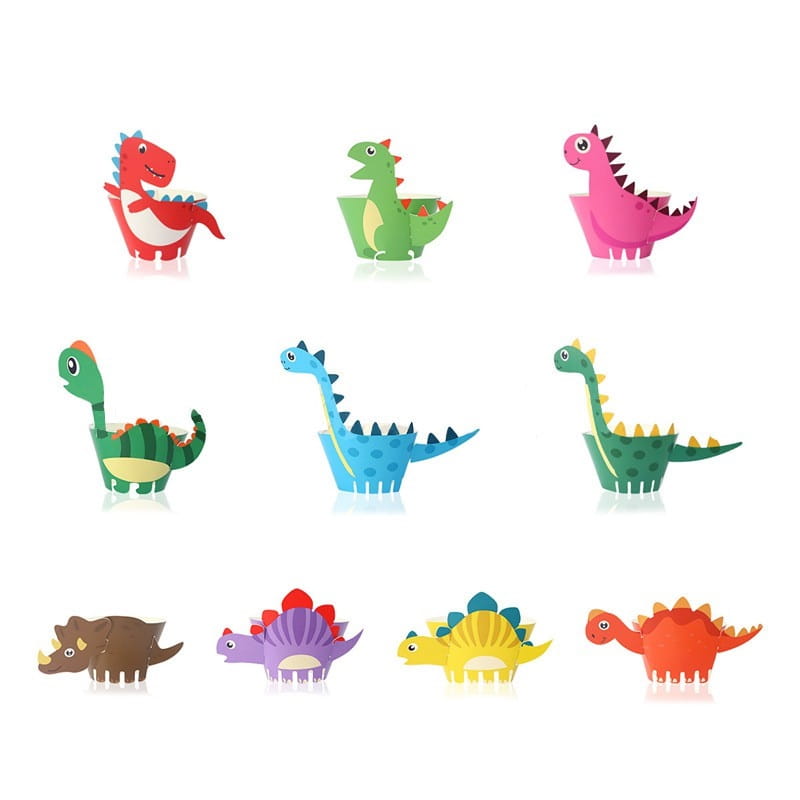 Dinosaur Hair Wrappers 10 pcs