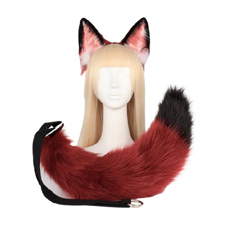 Foxes Cosplay Costume Foxes Ears Tail Halloween Party Foxes Ears Headband Tail