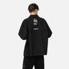 Мужская однобортная куртка Fukushin Evisu с вышитым логотипом-буквой Черный 2ESGNM3SJ750BZCT