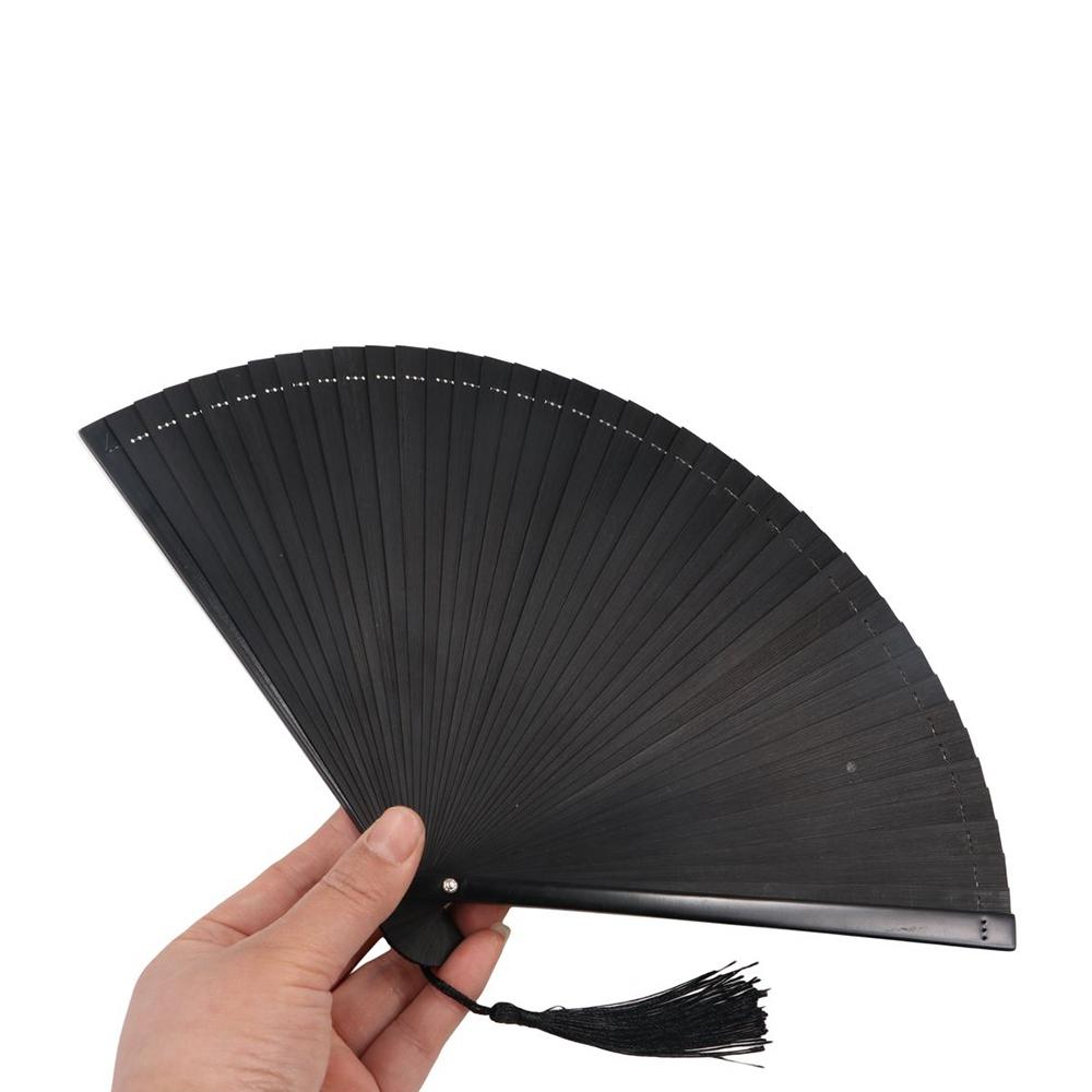 Small 1Pcs Dance Props Classical Handmade Folding Bamboo Fan Ornament Dance Fan Kimono Fan
