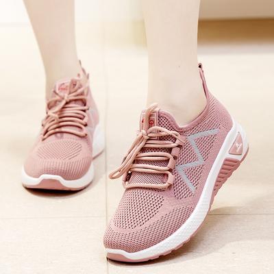 Повседневные дышащие спортивные кроссовки для бега для женщин, низкий верх, дышащие и удобные