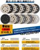 BODHTAT Disc 91 Waterproof Sandpaper 10 Sheets Each 1 Adapter for Electric Woodworking Metal Car Random Action Sanders Sandpaper, Sheets, 125mm,