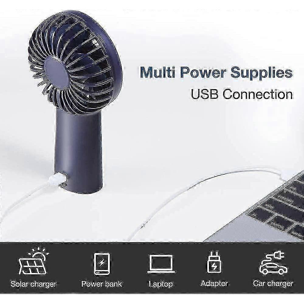 Ventilateur Portatif, 4000mAh Mini Ventilateur  main, petit ventilateur rechargeable USB [temps de travail 5-20H] ventilateur personnel  piles ave-M