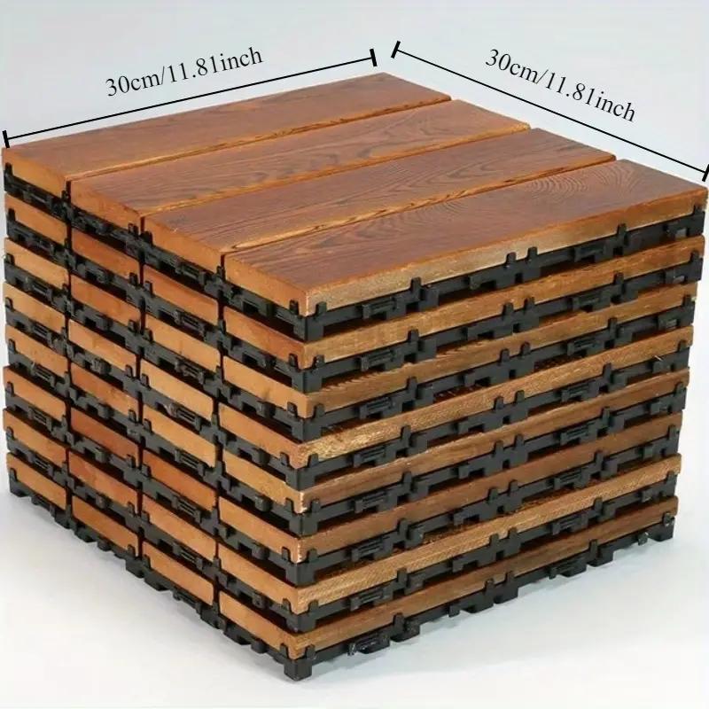 Антикоррозийный деревянный пол, наружный карбонизированный деревянный пол, балкон, дом, двор, напольное покрытие, сращивание, водонепроницаемый, твердый