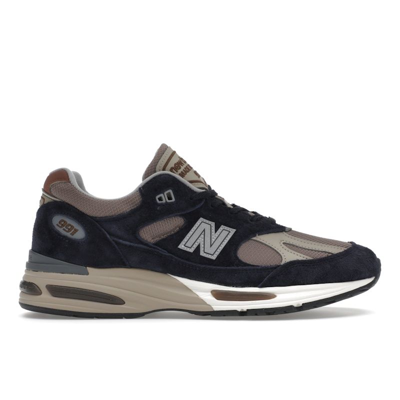 New Balance 991v2 Made In England After Midnight Sepia Tint Unisex Sneakers Blue Plaza-Taupe Mink U991DB2