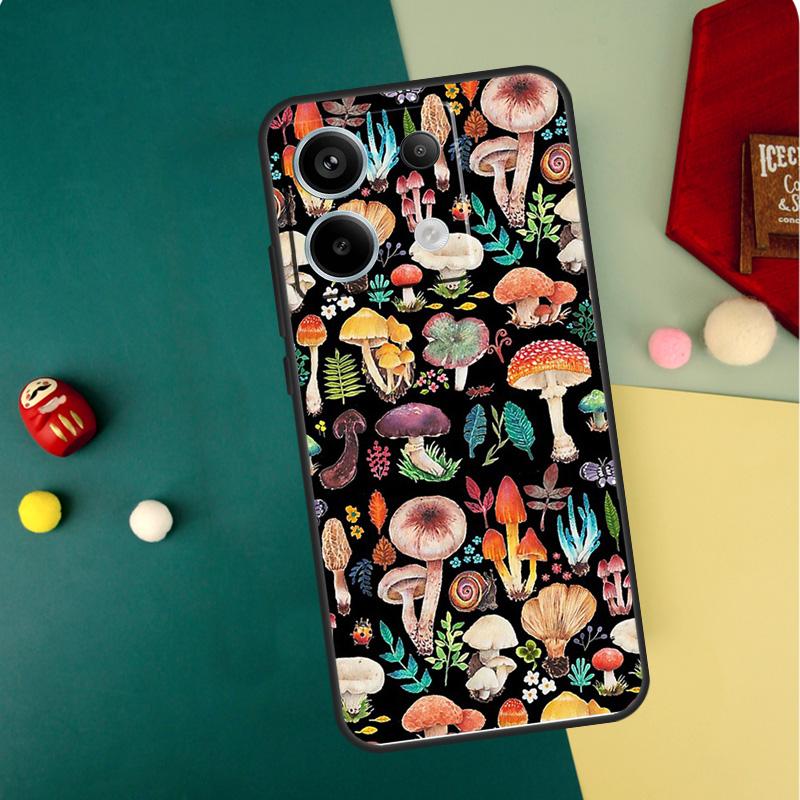 Mushroom Forest Case For Xiaomi Redmi Note 13 14 12 11 10 15 Pro Plus Redmi 13 15 14C 13C 15C 10C 12C Funda