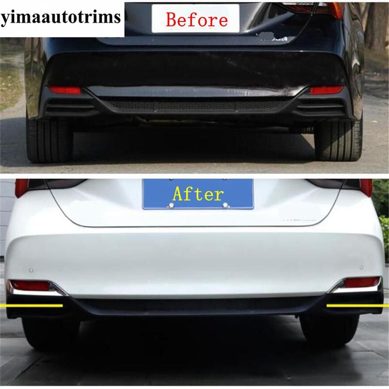 Rear Fog Lights Lamps Eyelid Eyebrow Decoration Cover Trim For Toyota Avalon - ABS Chrome Accessories Exterior