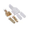 Split Into Two Tin Plated Terminal Connector Set Transparent Sheath Wire Connection Male Female