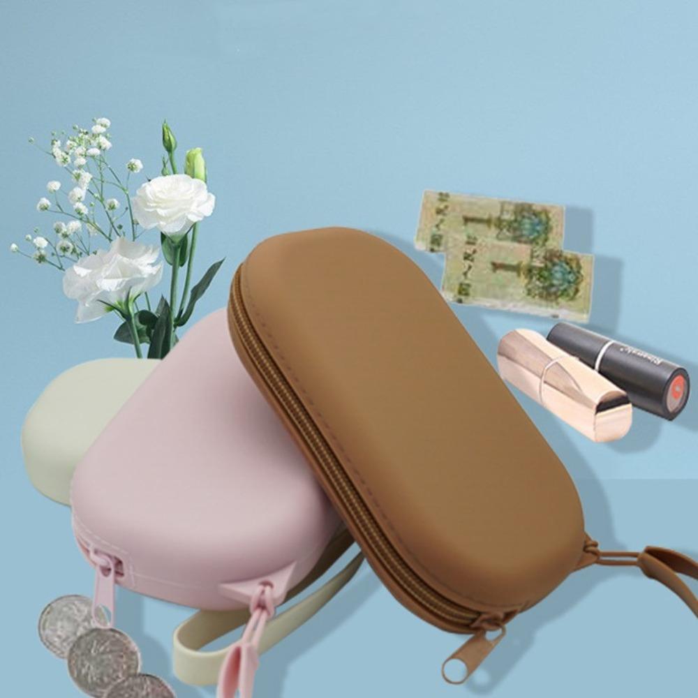 Силиконовая косметичка для хранения с застежкой-молнией, держатель для кистей для макияжа, портативная косметичка для женщин