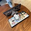Cute cartoon Love Snoopy Charlie Brown Magsafe Wireless Charge Case For Samsung S22 S23 S22 S24 S25 Ultra Plus Magnetic Holder