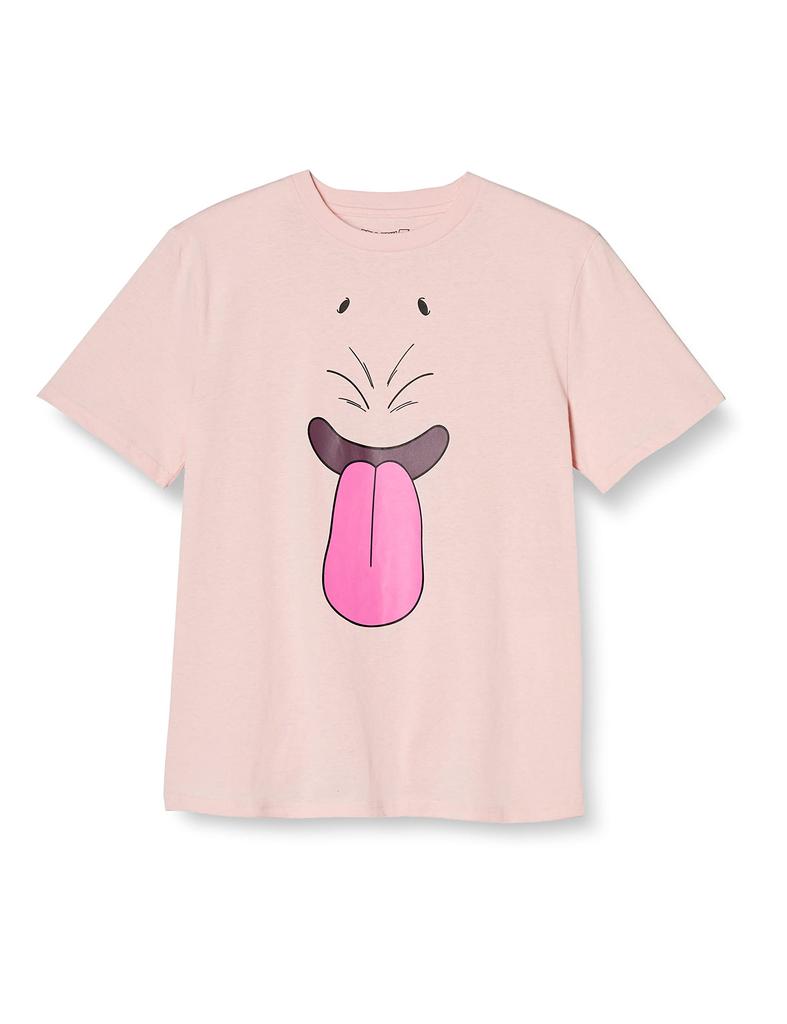 Dragon Ball Z Short Sleeve T-Shirt, Goku, Majin Buu, Capsule Corporation, Red Ribbon Army, Men's, Pink, Size 2 (Majin Buu), Size S