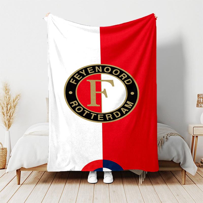 1pc Blanket - Feyenoord Rotterdam logo Print Design, Lightweight Blanket for Sofa, Bed- Soft &Warm, Gift for All Seasons