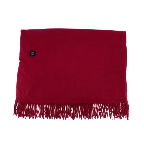 USB Накидка-шаль с подогревом для женщин, портативное носимое одеяло с подогревом с кисточками, интеллектуальный контроль температуры, шарф с подогревом для зимы