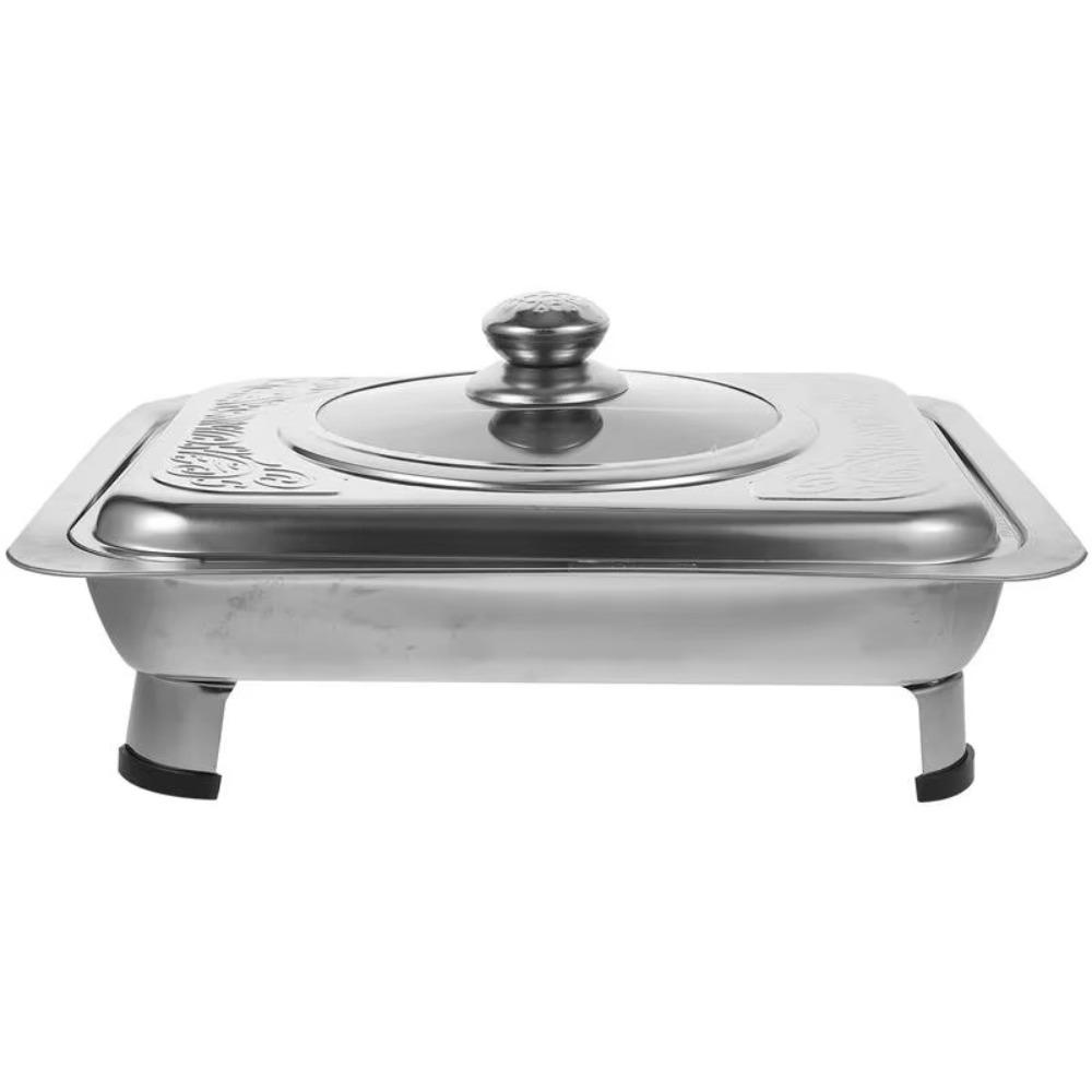 Stainless Steel Chafing Dish Food Tray Practical Catering Warming Trays Metal Pot Pans Dining