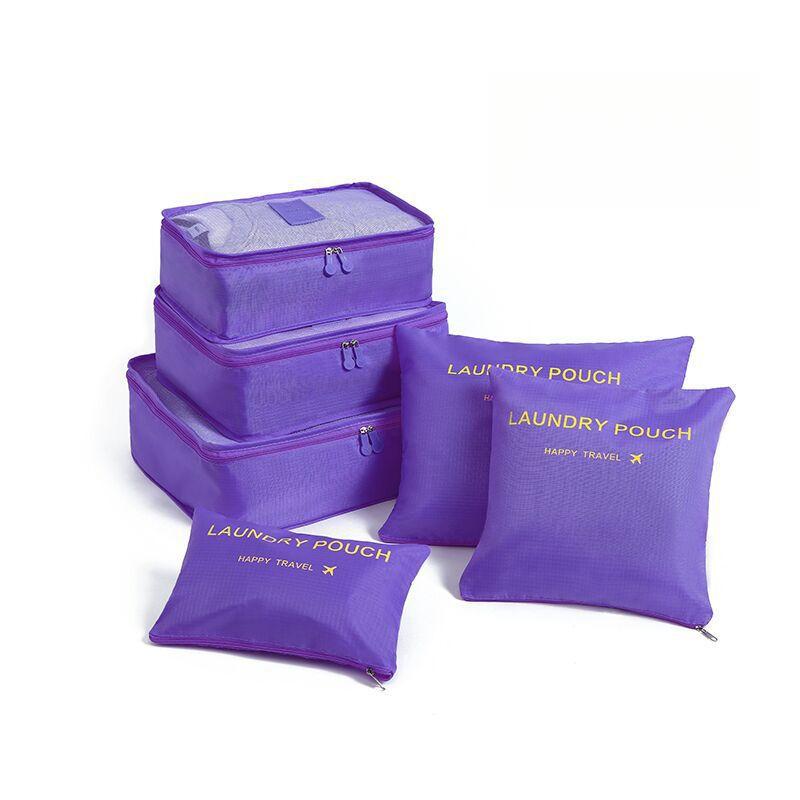 Дорожная водонепроницаемая нейлоновая сетчатая сумка на молнии для хранения, набор для одежды, сумка-органайзер, контейнер