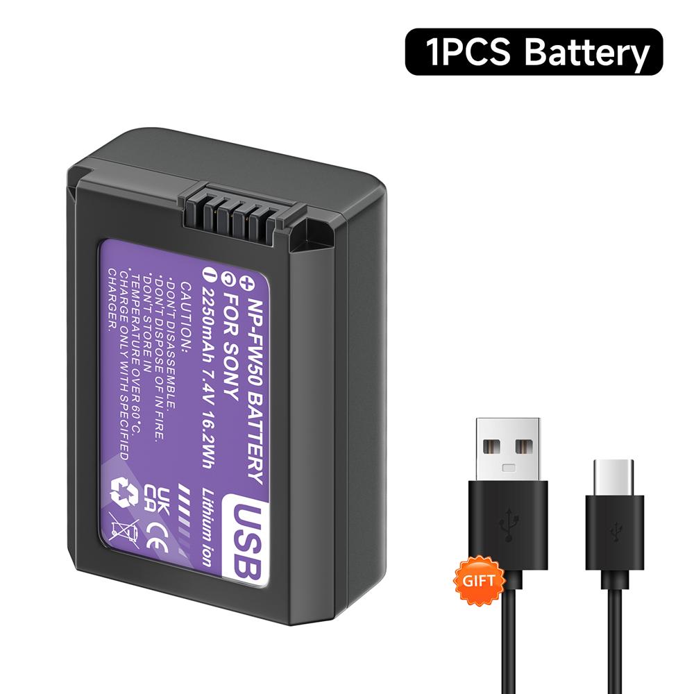 PALO 7,4 В 2250 мАч USB NP-FW50 NP FW50 NPFW50 Аккумулятор для Sony Alpha a 6500a 6300 a6000 a5000 a3000 NEX-3 a7R a7S NEX-7