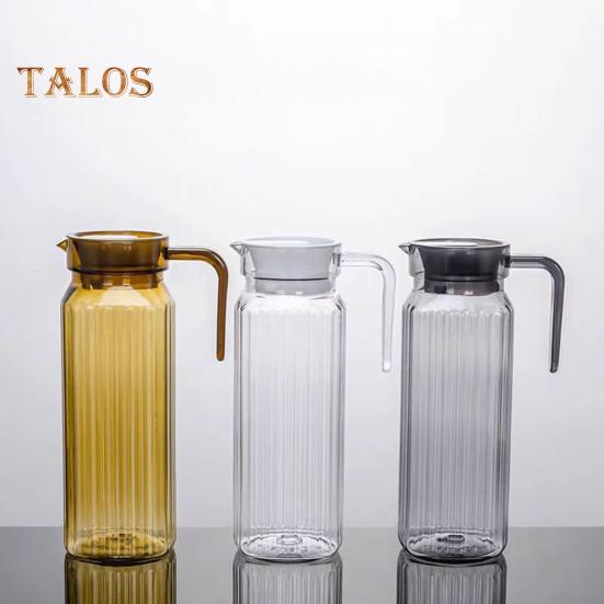 Пластиковые кувшины объемом 1,1 литра с крышкой, кувшин для чистой воды без содержания бисфенола А для холодного чая, лимонада, небьющийся кувшин для напитков, холодильник, кувшин для домашнего офиса