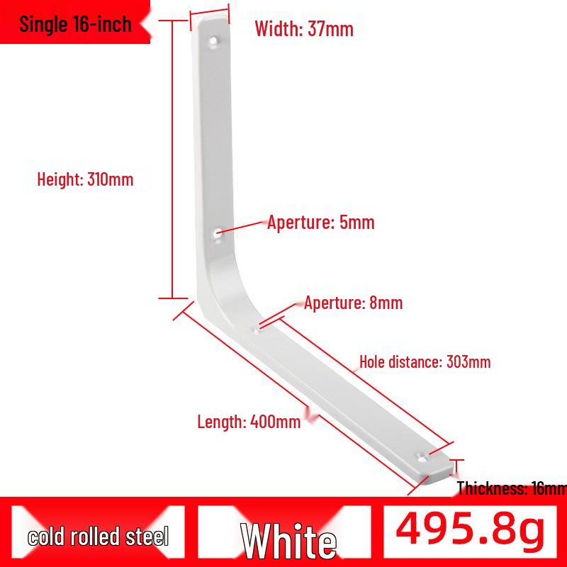 Треугольный настенный кронштейн: Изогнутая, несущая железная опора для стеллажей
