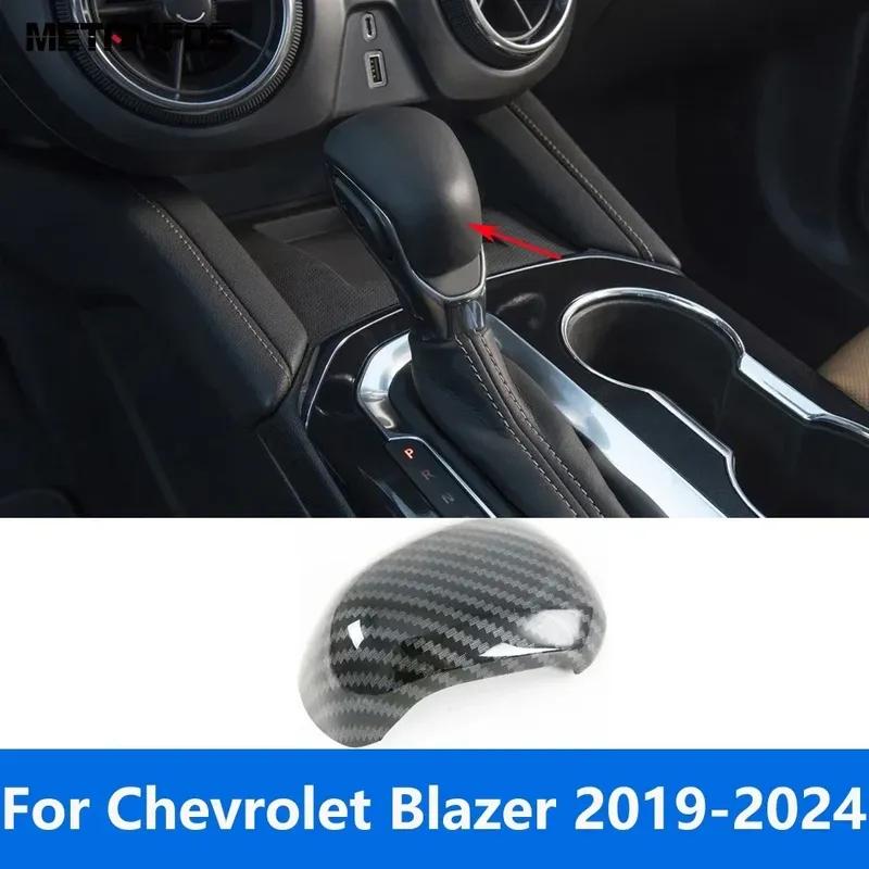 Для Chevrolet Blazer Углеродное волокно Накладка на ручку переключения передач Декоративная отделка Салонные аксессуары Стайлинг автомобиля