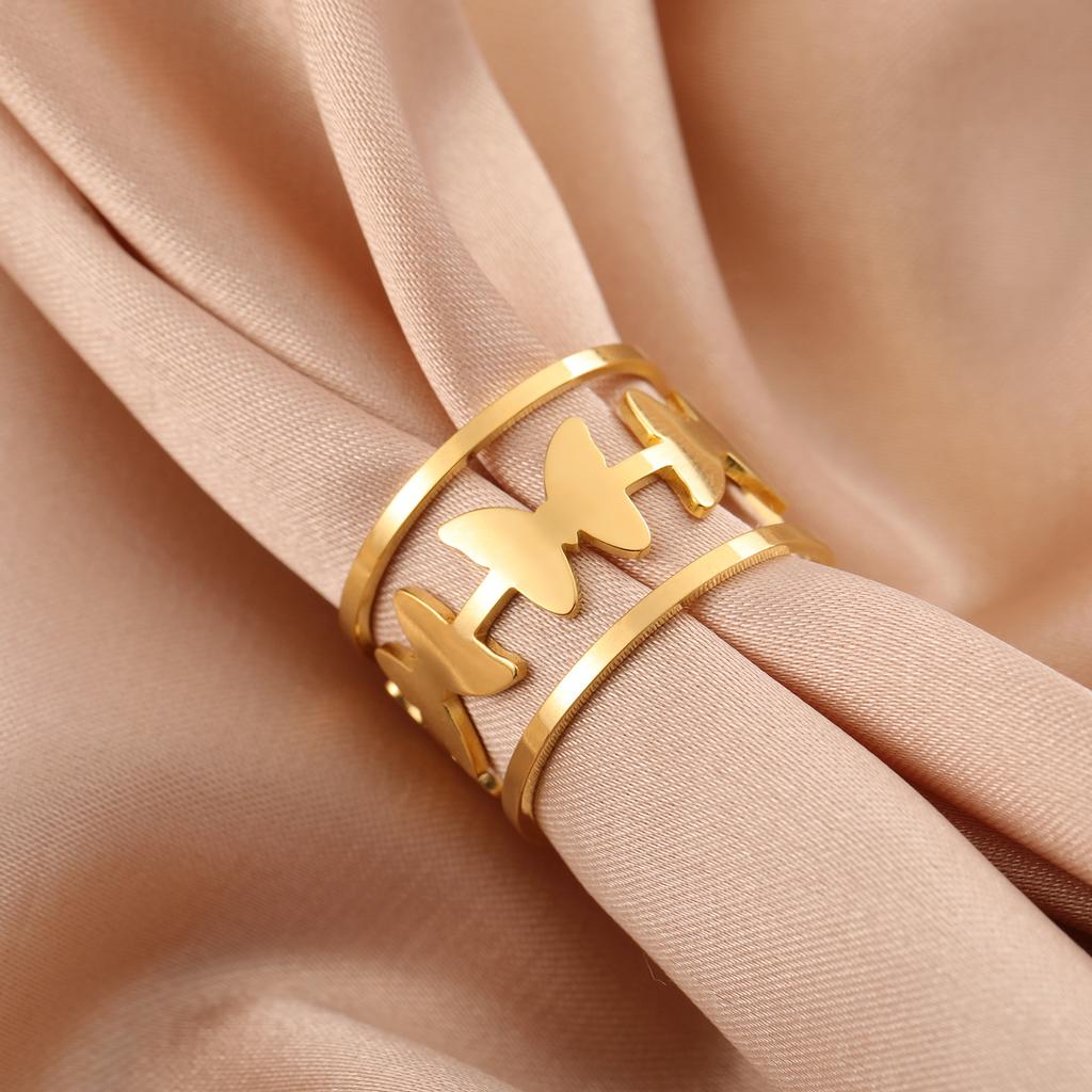 Кольца-бабочки для женщин, парные кольца