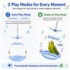 Parrot Talking Toy Bird Voice Trainer Recordable Interactive Swing Cage Toy with 60 Sounds for Parakeet Cockatiel Conure