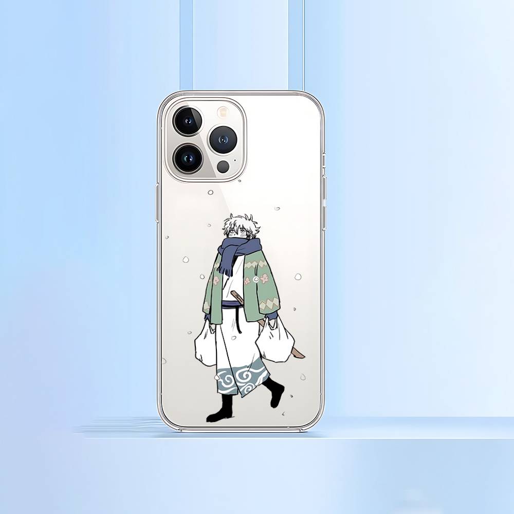 Аниме G-Gintama Чехол для телефона для IPhone 17 16 15 12 11 Pro Max 14 Plus 13 Mini Прозрачный Мягкий Чехол