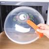 Microwave Food Cover Plate Vented Splatter Protector Lid Kitchen Clear