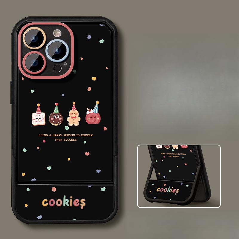 Cookie Man Подходит для 16promax Чехол для iPhone Iphone15 Невидимая подставка 14 Силиконовый 13/12 Милый 8