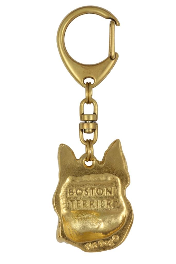 Бостон-терьер, американский джентльмен - позолоченный брелок с собакой, украшение для сумочки, роскошный аксессуар от бренда Art-Dog