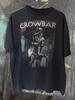 Черная футболка группы Crowbar, Топы Crowbar, Уличная одежда, Унисекс футболка
