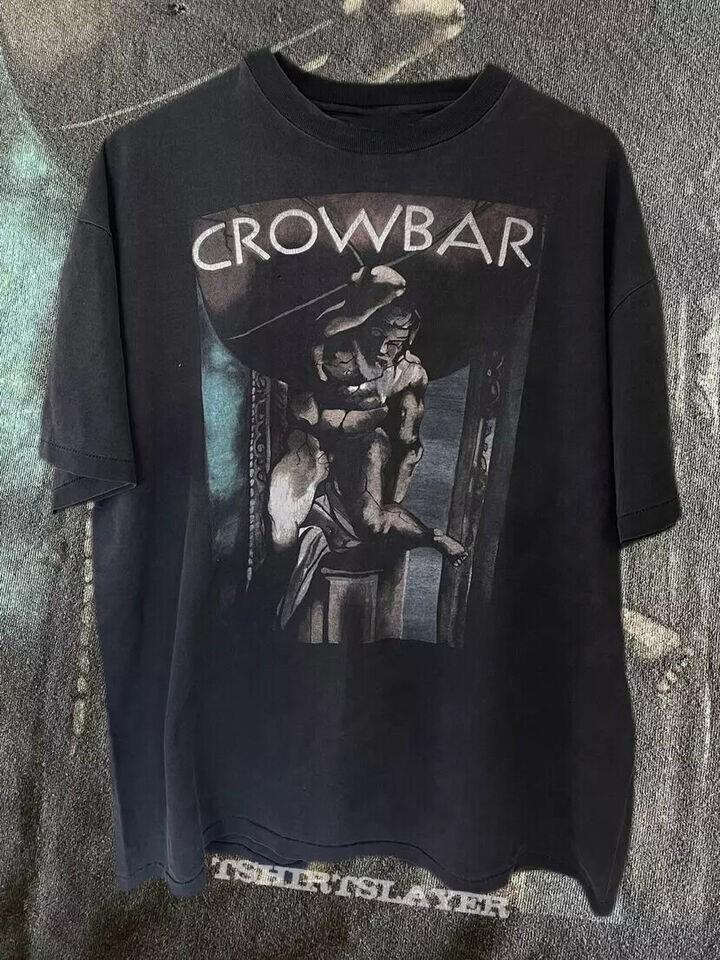 Черная футболка группы Crowbar, Топы Crowbar, Футболка в стиле стритвир