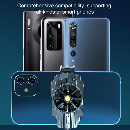 G6 Phone Radiator Fan Universal Powerful Turbo Mobile Fan Quiet Clip Phone Cooler Phone Cooling Fan