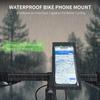 Bicycle Motorcycle Holder Waterproof TPU Touch Screen Cell Phone Rental Handle Installation for 6.5 Inch Smartphone Bike Mount