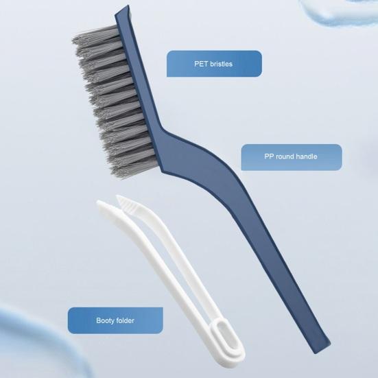 Щетка для пазов с жесткой щетиной, длинной ручкой, подвесное отверстие, многофункциональная щетка для чистки дорожек для дверей, окон, щетка для чистки плитки в ванной комнате, щетка для чистки зазоров в полу