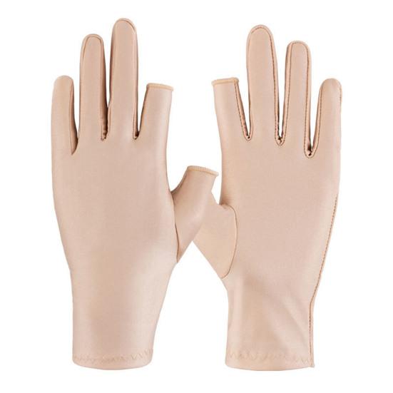 Half Fingers Gloves Super Soft Breathable Stretchy Friendly To Skin Ultra-Thin Block UV Spandex Summer Sunscreen Semi-Finger Riding Gloves