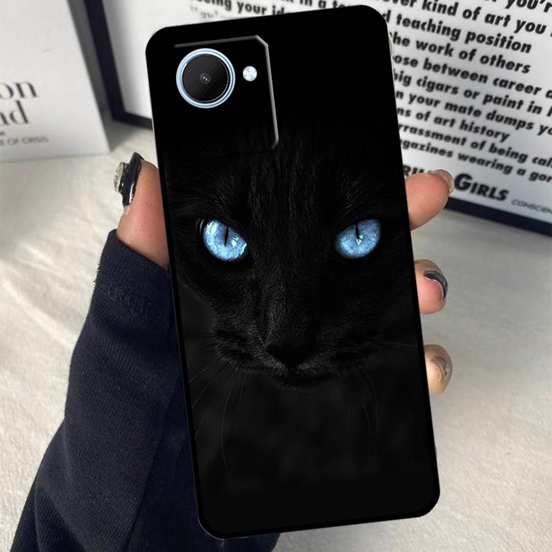 Чехол с рисунком 'Глаз кошки' для Realme C75 C55 C71 C61 C53 C33 C63 C51 C65 C67 11 12 13 14 15 Pro Plus GT6 GT7 Pro