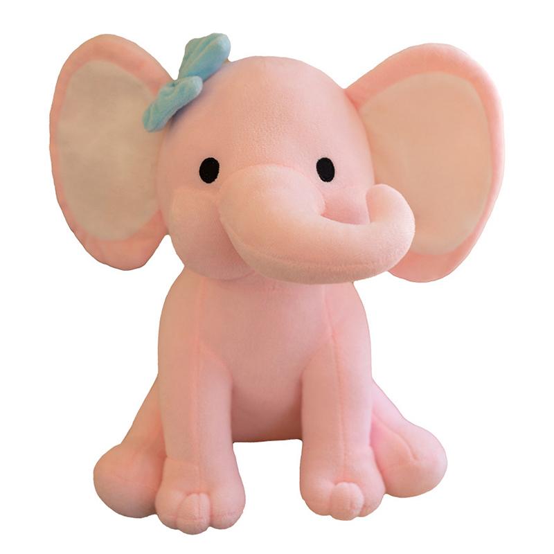 Elephant Plush Toys Stuffed Animal Doll For Kids White Elephant Toys Cartoon For Girls Cute Toys