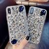 Подходит для iPhone13promax XS/145 Trend Full Diamond Mobile Phone Case Apple 16 Luxury Flower Rhinestone Защитный чехол