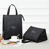 Navy blue Office Handbags Hand Zip Thermal Insulated Cooler Bags Picnic Bag Lunch Bags Food Tote