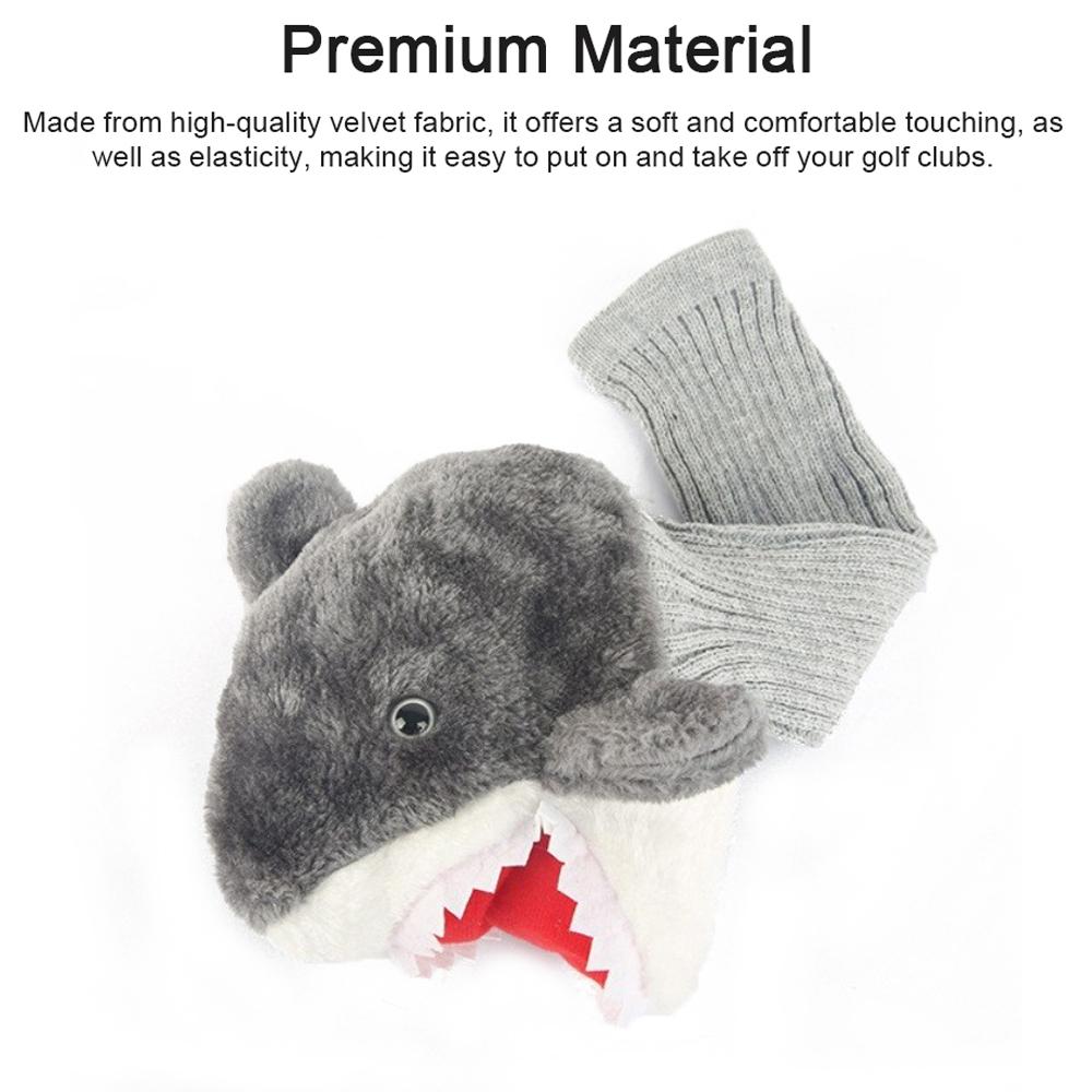 Головной убор для гольф-клюшки для 1/3/5 Fairway Woods Driver Hybrids, плюшевый головной убор с животными