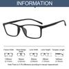 Ultra Light Square Eyeglass Frame Mirror Frame Tr90 Full Plastic Eyeglass Frame  for Men And Women
