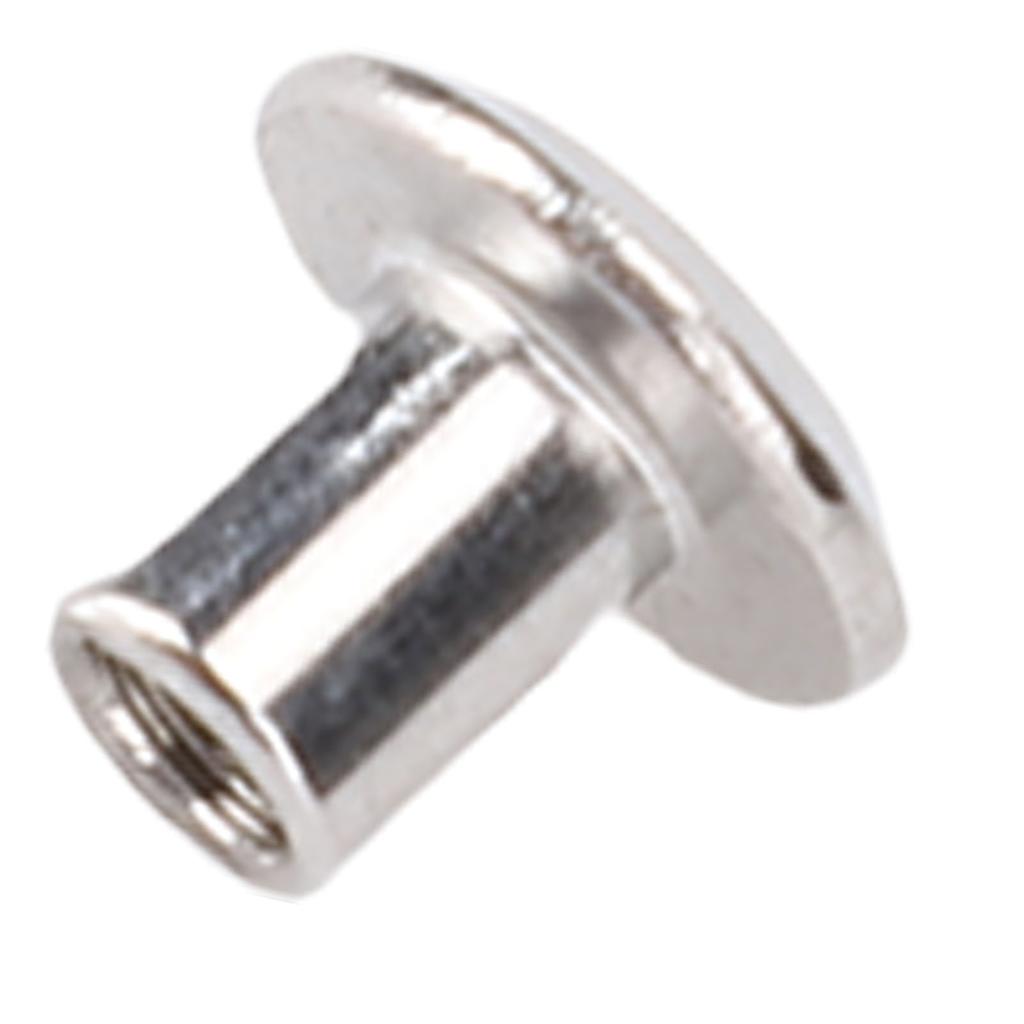 100 Pair 0.16x0.2x0.33in Rivet Stud Set Round Flat Head Stainless Steel Rivet and Screw Kit for
