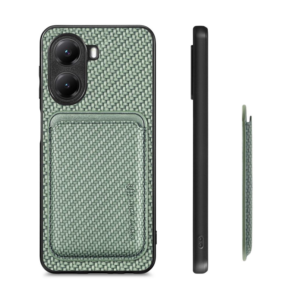 Для Xiaomi Poco X7 Pro 5G/Xiaomi Redmi Turbo 4 5G Чехол Магнитный Съемный Держатель для Карт Задняя Крышка Телефона