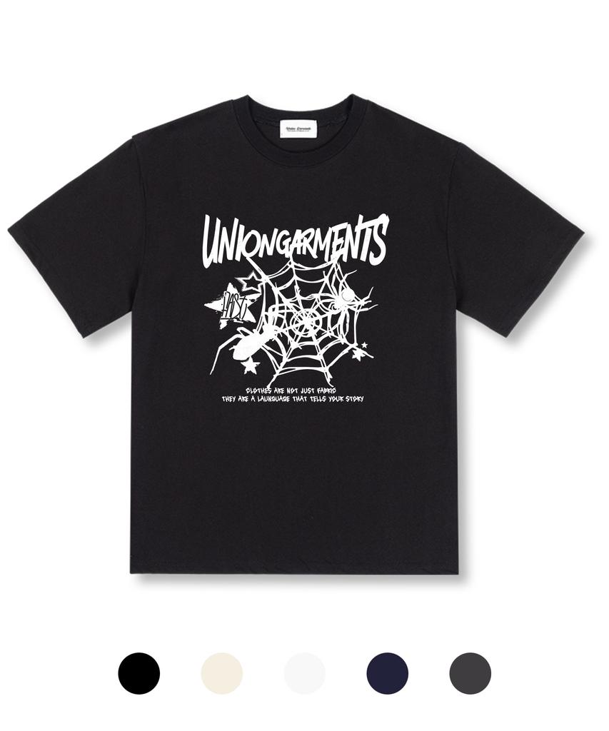 UNION GARMENTS Свободная футболка с коротким рукавом Spyder 5 цветов