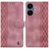 For Samsung Galaxy A06 4G Leather Case Imprinted Checkered Pattern Wallet Stand Flip Phone Cover