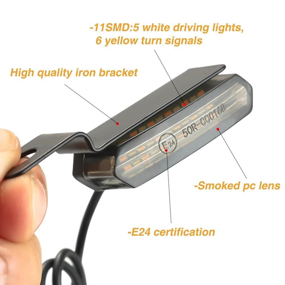 Amber Color LED Turn Signals Blinkers Signal Lamp Indicators Motorcycle Customization